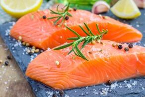 Salmon fillet in the diet of a person with low libido